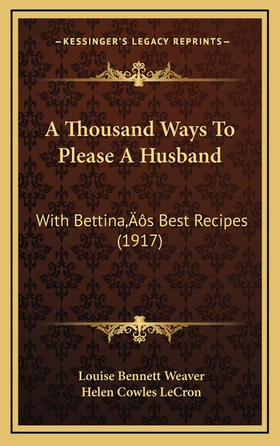 Couverture_A Thousand Ways To Please A Husband