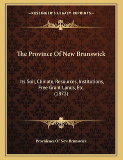 Front cover_The Province Of New Brunswick