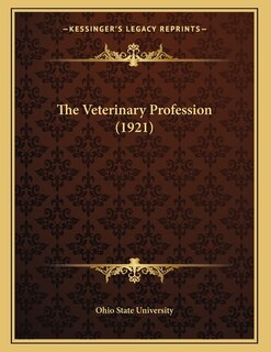 Couverture_The Veterinary Profession (1921)