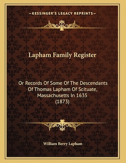 Front cover_Lapham Family Register