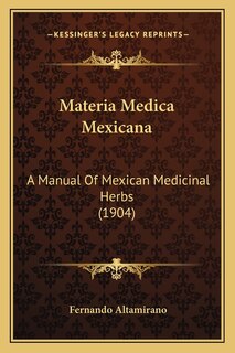 Front cover_Materia Medica Mexicana