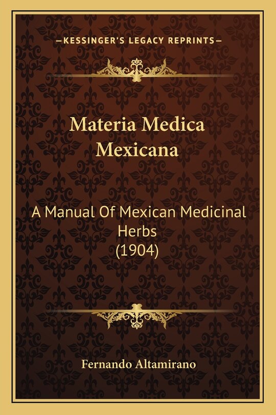 Front cover_Materia Medica Mexicana