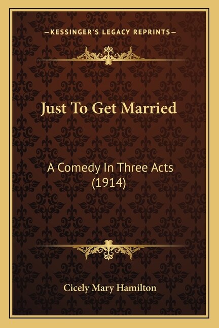Front cover_Just To Get Married