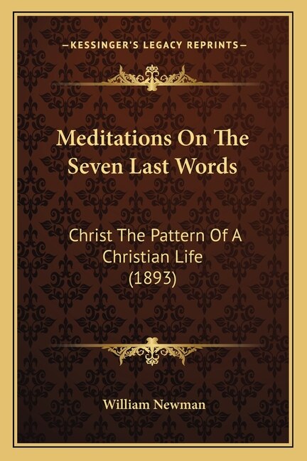 Couverture_Meditations On The Seven Last Words