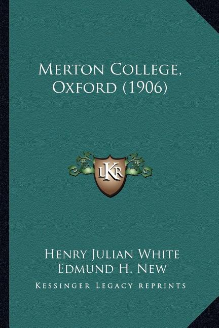 Front cover_Merton College, Oxford (1906)