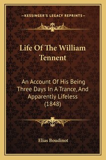 Front cover_Life Of The William Tennent