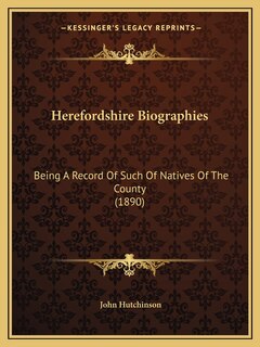 Front cover_Herefordshire Biographies