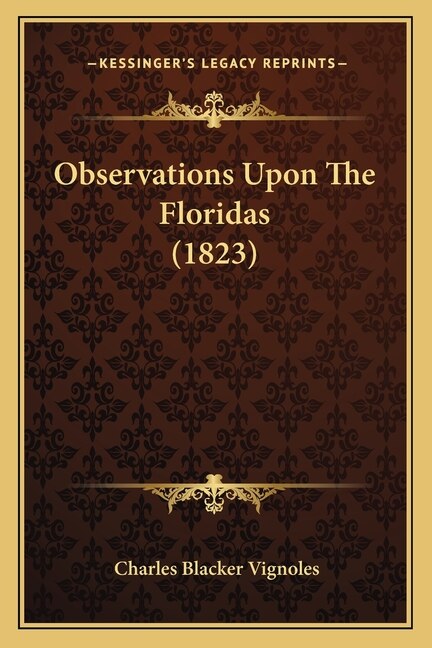 Front cover_Observations Upon The Floridas (1823)