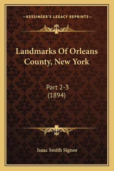 Front cover_Landmarks Of Orleans County, New York