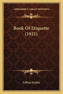 Front cover_Book Of Etiquette (1921)