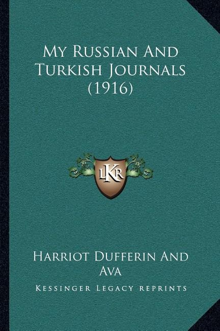 Front cover_My Russian And Turkish Journals (1916)