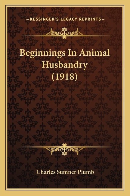 Couverture_Beginnings In Animal Husbandry (1918)