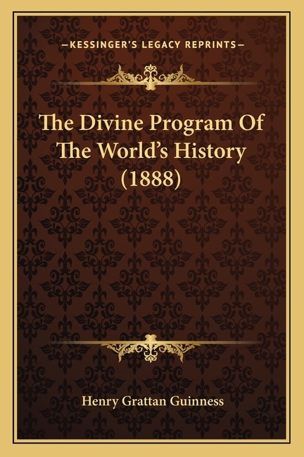 Couverture_The Divine Program Of The World's History (1888)