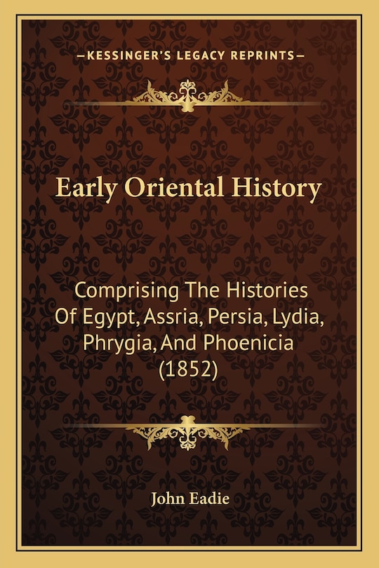 Couverture_Early Oriental History