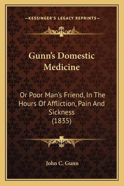 Couverture_Gunn's Domestic Medicine