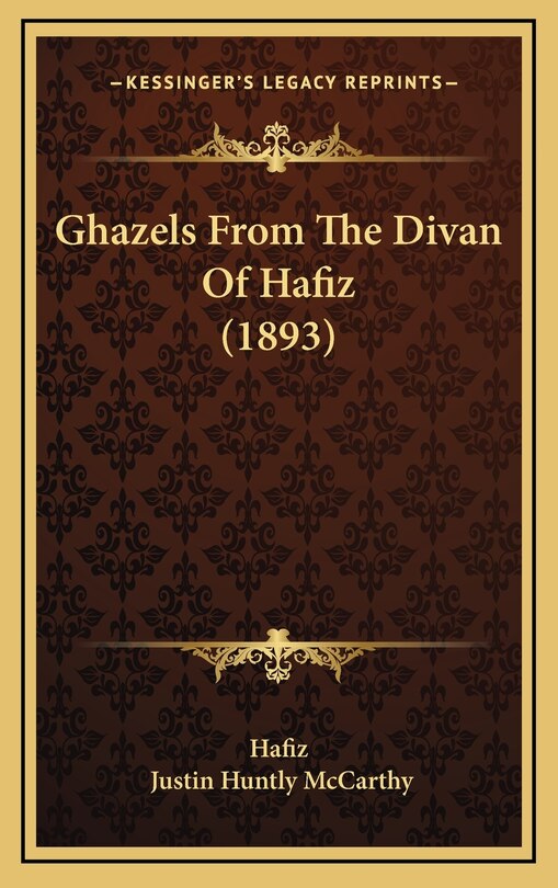 Couverture_Ghazels From The Divan Of Hafiz (1893)