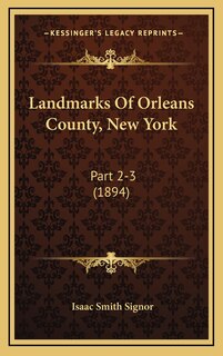 Front cover_Landmarks Of Orleans County, New York
