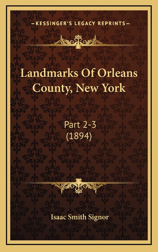 Front cover_Landmarks Of Orleans County, New York