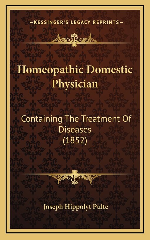 Couverture_Homeopathic Domestic Physician