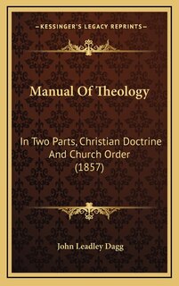 Couverture_Manual Of Theology