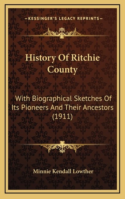 Couverture_History Of Ritchie County