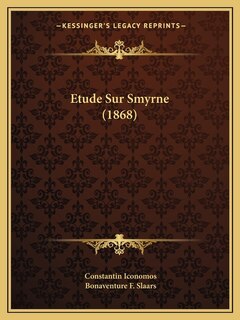 Couverture_Etude Sur Smyrne (1868)