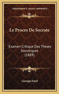 Front cover_Le Proces De Socrate