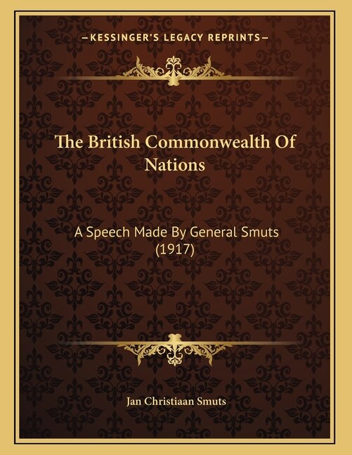 Front cover_The British Commonwealth Of Nations