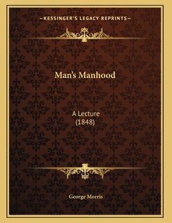 Front cover_Man's Manhood