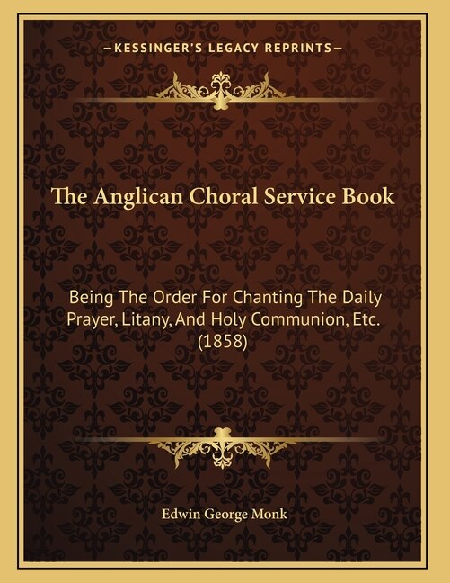 Front cover_The Anglican Choral Service Book