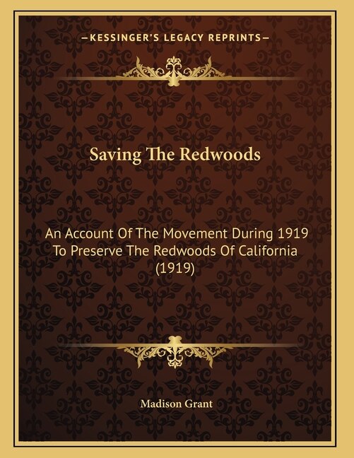 Couverture_Saving The Redwoods