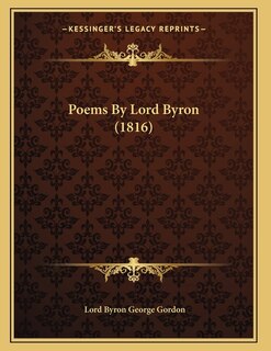 Front cover_Poems By Lord Byron (1816)