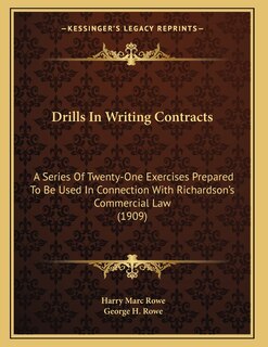 Front cover_Drills In Writing Contracts