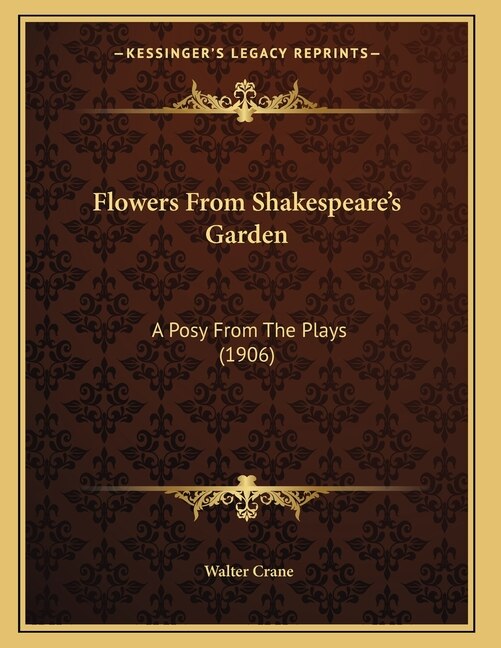 Front cover_Flowers From Shakespeare's Garden