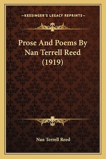 Front cover_Prose And Poems By Nan Terrell Reed (1919)