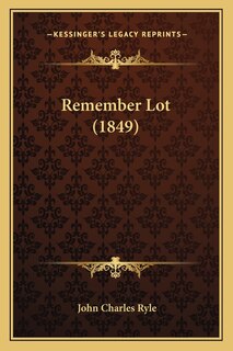Front cover_Remember Lot (1849)