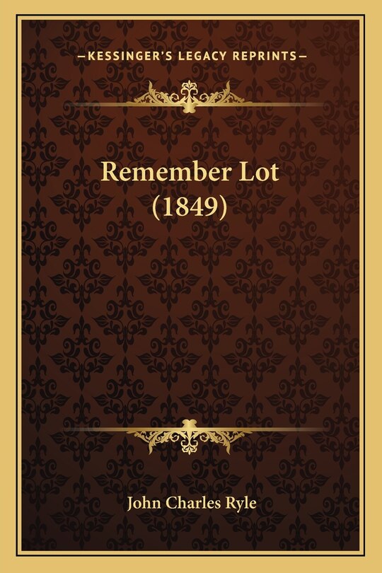 Front cover_Remember Lot (1849)