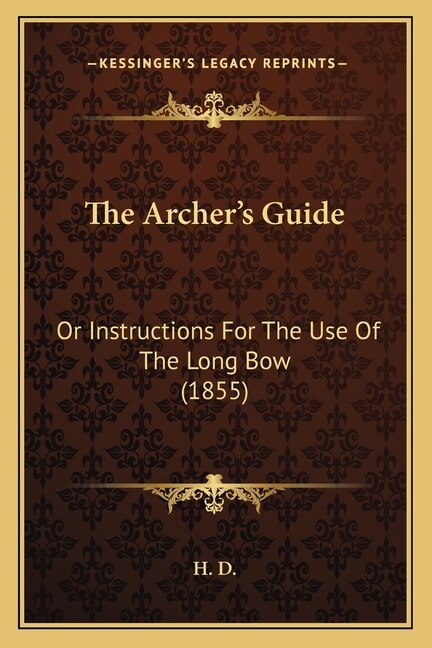 Front cover_The Archer's Guide