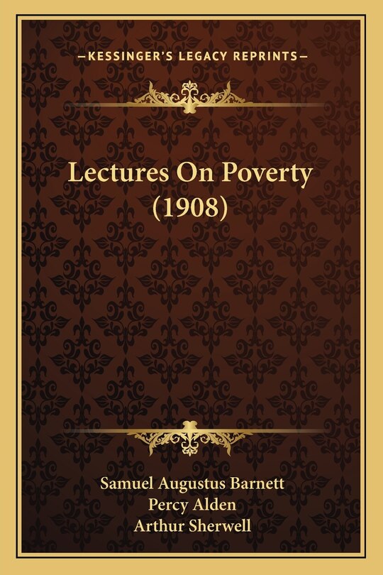Couverture_Lectures On Poverty (1908)