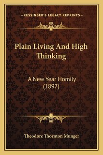 Front cover_Plain Living And High Thinking