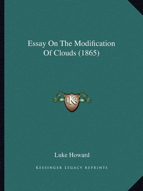 Front cover_Essay On The Modification Of Clouds (1865)