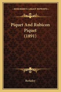 Front cover_Piquet And Rubicon Piquet (1891)