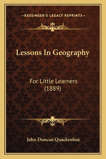 Front cover_Lessons In Geography