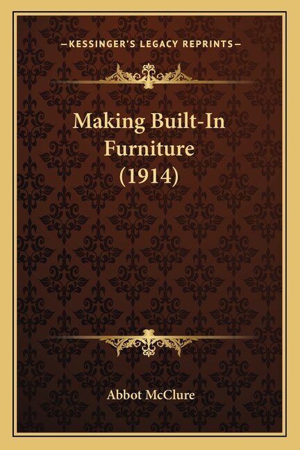 Front cover_Making Built-In Furniture (1914)