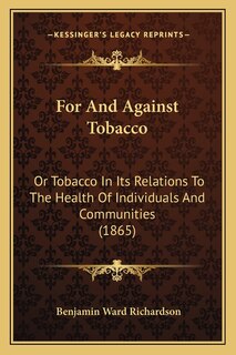 Front cover_For And Against Tobacco