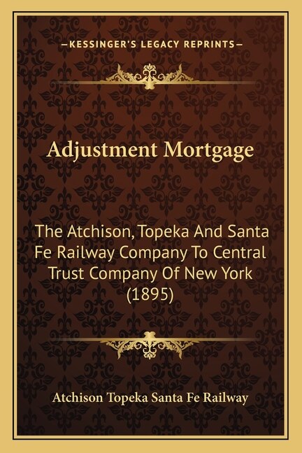 Front cover_Adjustment Mortgage