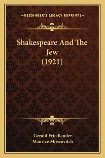 Couverture_Shakespeare And The Jew (1921)