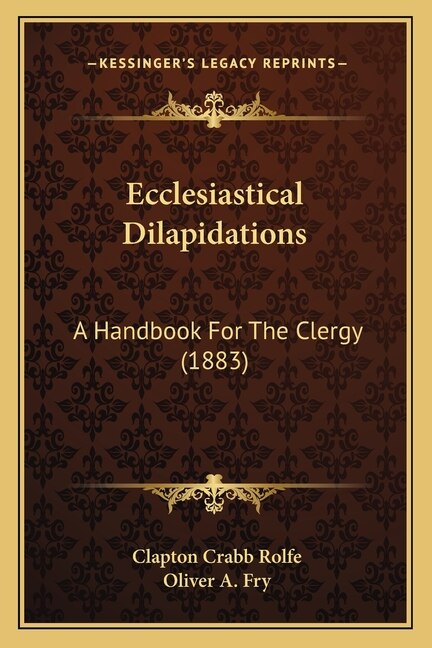 Couverture_Ecclesiastical Dilapidations