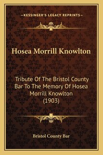 Couverture_Hosea Morrill Knowlton