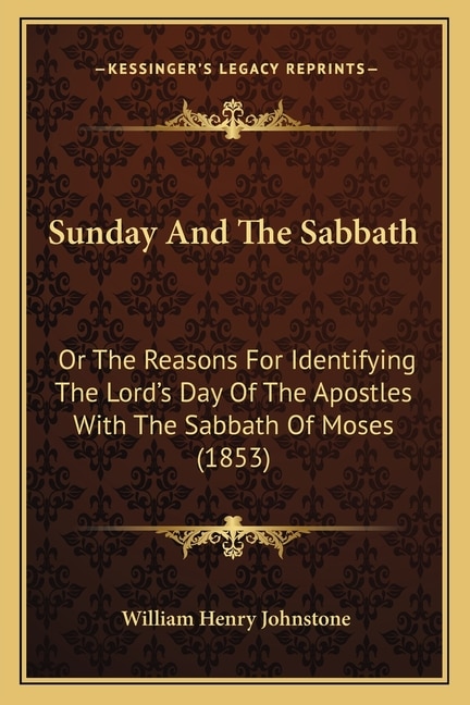 Couverture_Sunday And The Sabbath